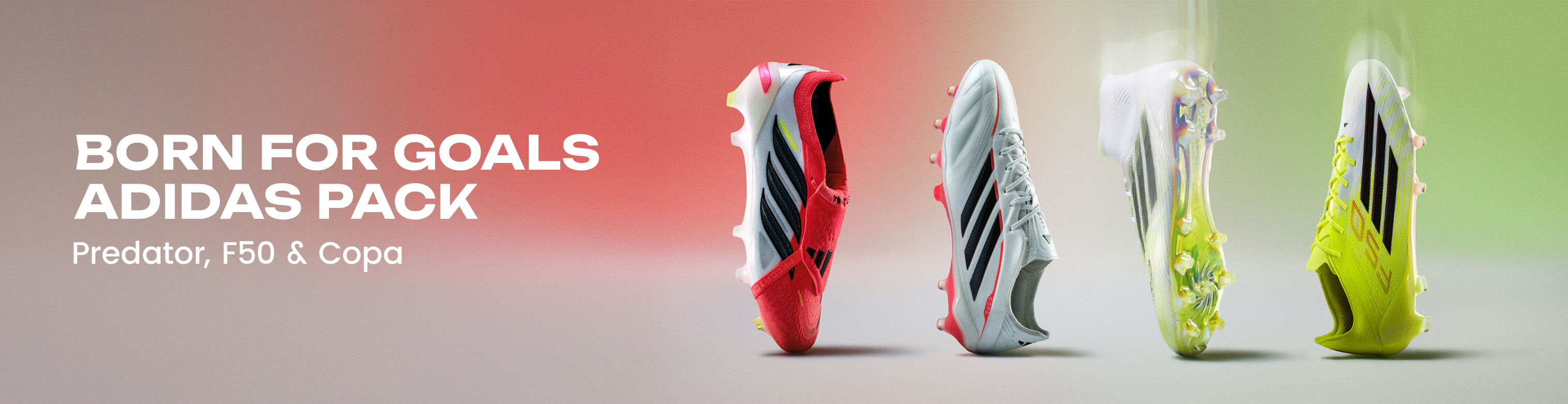 Campaña Born for Goals de botas Predator, F50 y Copa de Adidas